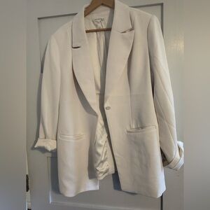 Good American white blazer, size 14/XL.